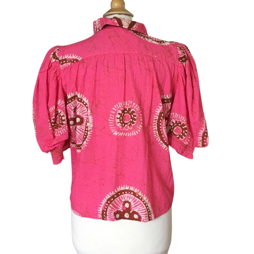 Love The Label Zuri Ruffle Top Gigi Print - Picture 4 of 11